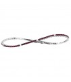 Davite&Delucchi Tennis Bracelet - in 18K White Gold with White Diamonds and 1.55 ct Rubies - 0