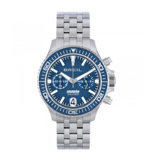 Breil watch Manta P.R.O. Chronograph Silver 42mm Blue TW2013