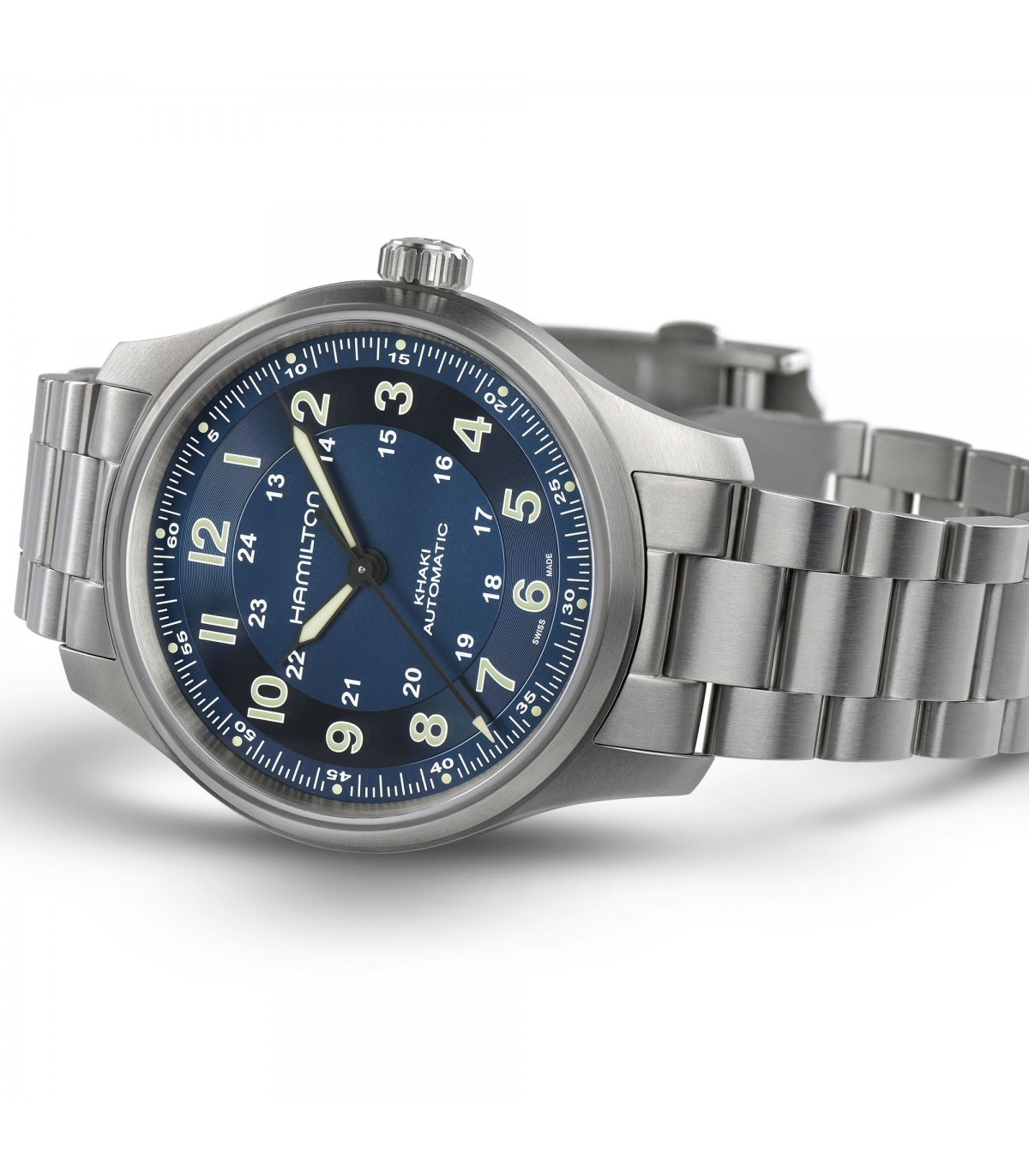 Hamilton Men s Watch Khaki Field Titanium Automatic 42mm Blue 0