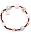 Bracciale Lelune Glamour da Donna - Sophie Winter con Perle e Spinello Ciliegia