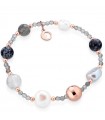 Bracciale Lelune Glamour da Donna - Sophie Winter con Perle e Quarzo Cloudy