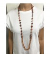 Della Rovere Necklace - Endless Long in 925% Silver with Aragonite Elements