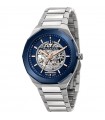 Maserati Men's Watch - Automatic Style Silver 45mm Blue