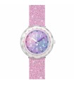 Flik Flak Watch for Children - Sketch in Sparkle Faber-Castell Pink 37 mm Glitter