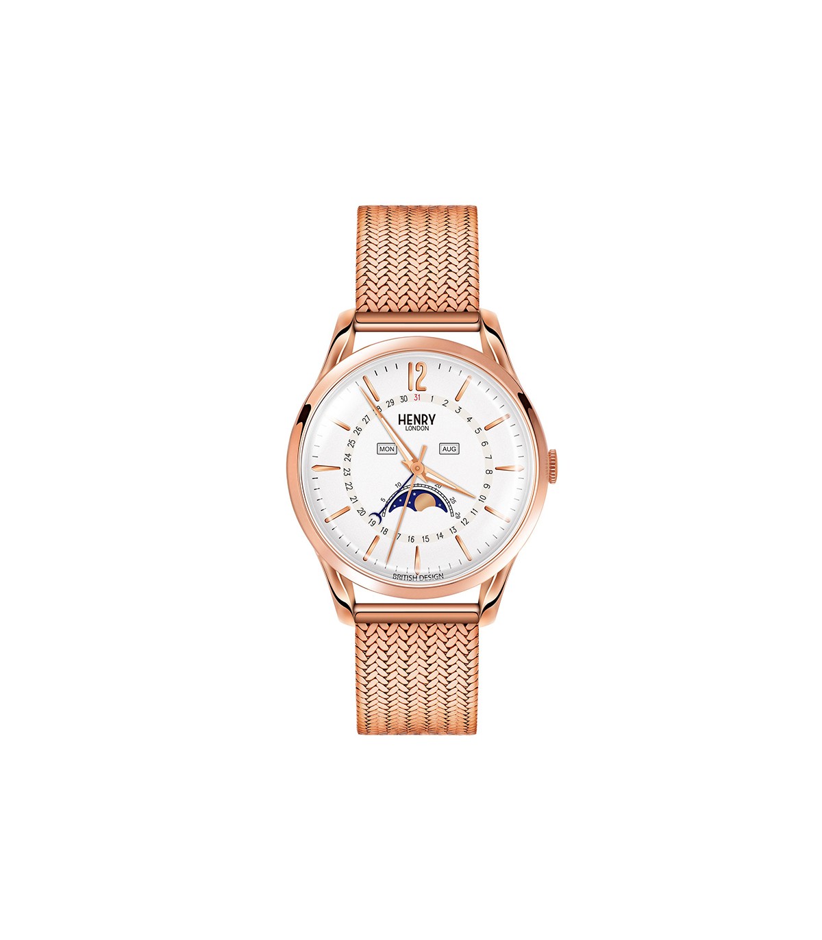 Henry london hotsell rose gold watch