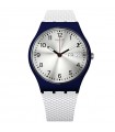 Orologio Swatch - Core Collection White Delight Tempo e Data Bianco 34mm Silver