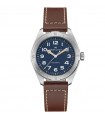 Hamilton Men's Watch - Khaki Field Expedition Automatic 41mm Blue - Leather Strap - 0