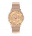 Orologio Swatch - The September Collection Tawny Radiance Solo Tempo Marrone 34mm Rose Gold