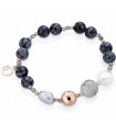 Lelune Glamor Bracelet for Women - Sophie Winter with Freshwater Pearls and Cloudy Quartz