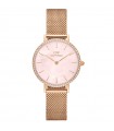 Daniel Wellington Women's Watch - Petite Lumine Bezel Only Time Rose Gold 28mm Pink