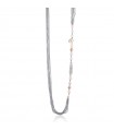 Collana Lelune Glamour da Donna - Sophie Winter in Argento 925% Rosato con Perle Freshwater e Quarzo Cloudy