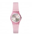 Swatch Watch - Core Collection Rose Glistar Only Time Pink Glitter 25mm Grey