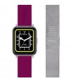 Smartwatch Breil Tribe - SBT-2 Fuchsia 1,78" Amoled con Secondo Bracciale in Acciaio Maglia Milano