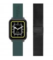 Smartwatch Breil Tribe - SBT-2 Verde 1,78" Amoled con Secondo Bracciale in Maglia Milano IP Black