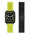 Breil Tribe Smartwatch - SBT-2 Yellow 1.78' Amoled with Second Milano IP Black Mesh Bracelet