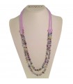 Rajola Women's Necklace - Capricci Primula Long Multistrand with Jade and Fluorite