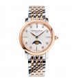 Frederique Constant Watch - Classics Slimeline Moonphase 30mm Mother of Pearl with Diamonds - 0