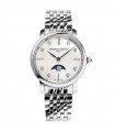 Frederique Constant Watch - Classics Slimeline Moonphase 30mm White Mother of Pearl with Diamonds - 0