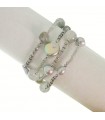 Rajola Women's Bracelet - Candy Multistrand with Labradorite and Pearls