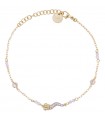 Bracciale Rue Des Mille da Donna - Stardust Ten Gold con Corno e Pavè di Zirconi