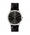 Citizen Men's Watch - Ultra Slim Eco-Drive 39mm Black - With Leather Strap - 0