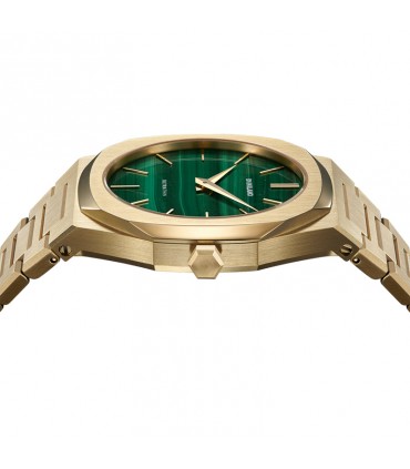 Orologio D1 Milano - Ultra Thin Malachite 40mm Dorato Verde - UTBJ30