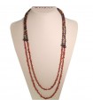 Rajola Necklace for Women - Capricci Primula Long with Onyx and Goldstone