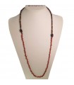 Rajola Women's Necklace - Capricci Long Primula with Tiger's Eye and Goldstone