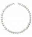 Lelune Necklace for Women - Classic with Strand of 9/10mm Freshwater Pearls and 18K White Gold Clasp