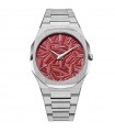 D1 Milano Men's Watch - Ultra Thin Barn Red 40mm Red - 0