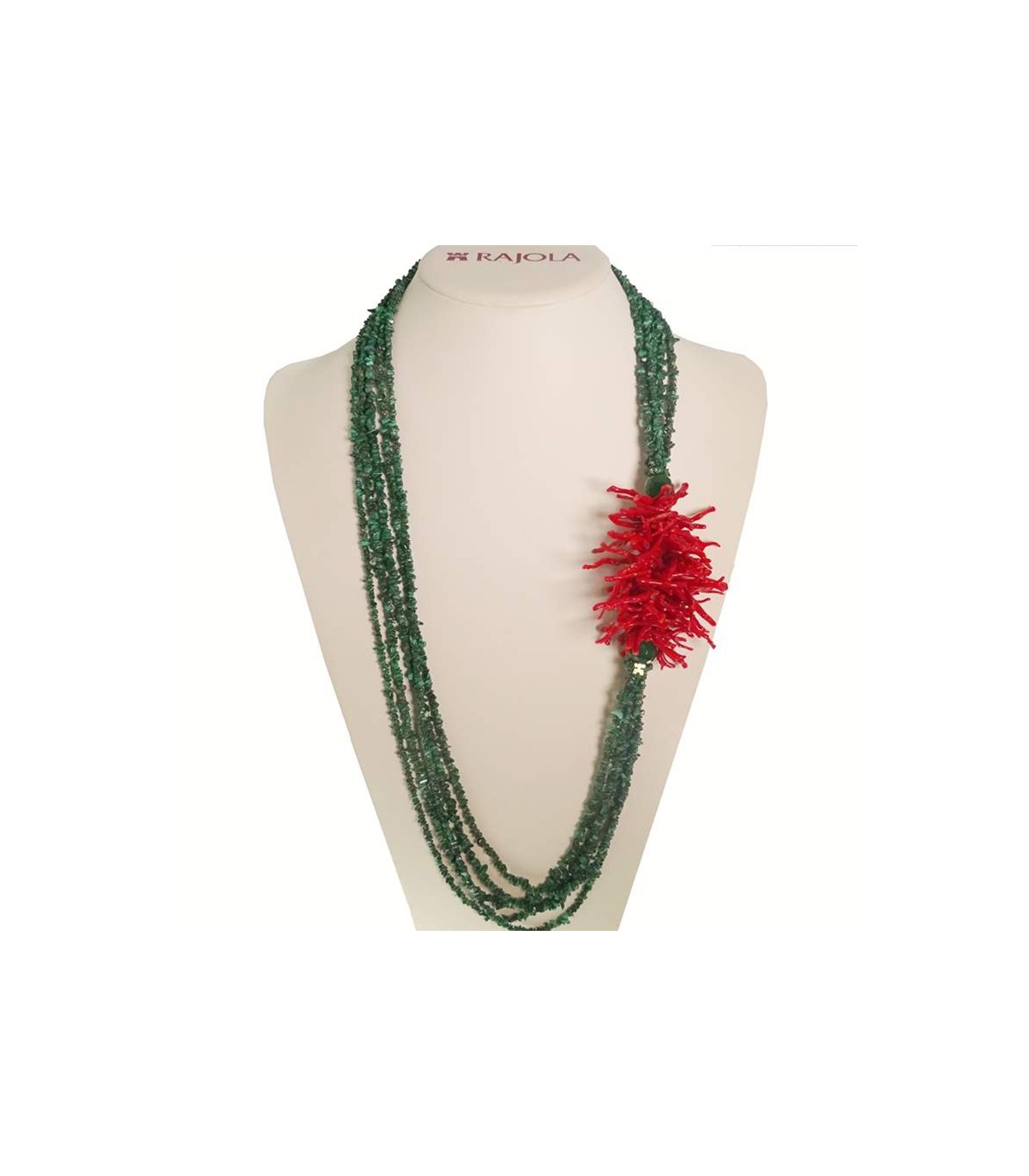 Green coral sale necklace