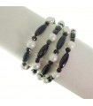 Rajola Women's Bracelet - Vanity with White Pearls and Onyx