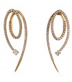 Orecchini Crivelli - a Spirale in Oro Rosa 18 carati con Full Pavè di Diamanti Bianchi 1,86 ct
