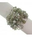 Rajola Women's Bracelet - Multistrand Bubbles with Rutilated Quartz and Pearls