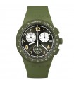 Orologio Swatch - The November Collection Nothing Basic About Green Cronografo Verde 42mm con Dettagli Bianchi