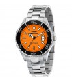 Sector Men's Watch - 230 Automatic Silver 43mm Orange