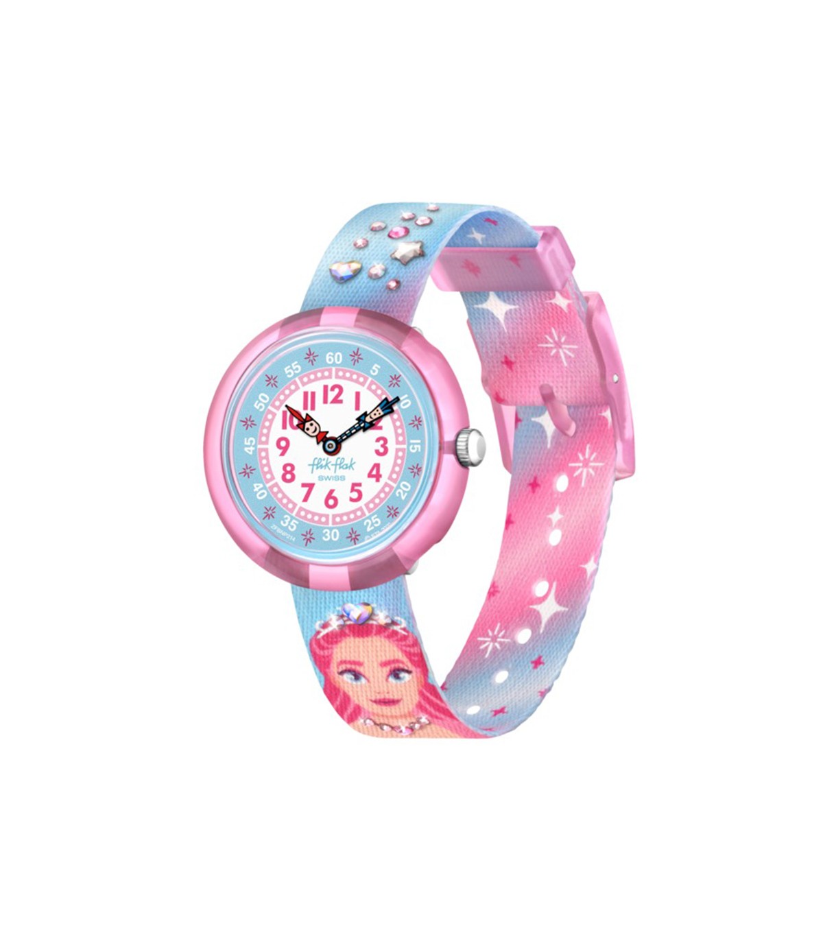 Flik Flak Watch - Sparkle Kingdom - Pink - 32mm-Princess-FBNP214