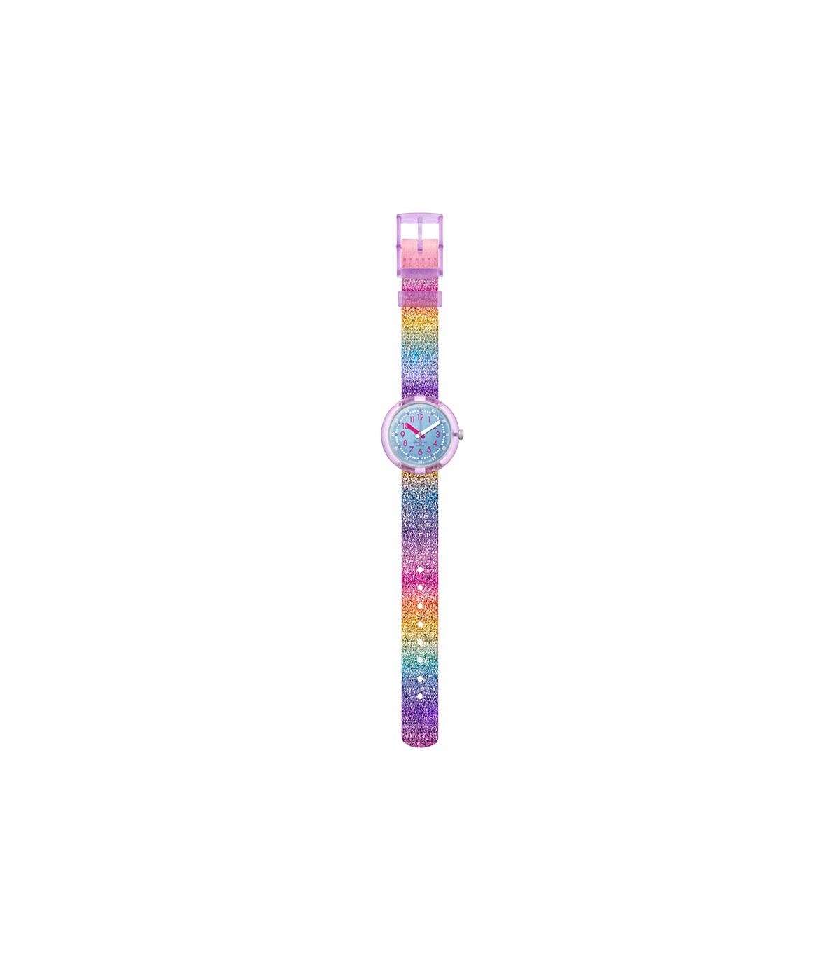 Orologio Flik Flak - Shine in Rainbow - Arcobaleno - 32mm -Blu-FPNP128