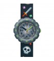 Orologio Flik Flak per Bambini - Gameland Gaming World Grigio 35mm con Elementi dei Videogiochi