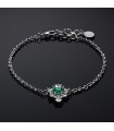 Chiara Ferragni Bracelet - Emerald with Rolò Chain and Green Heart Crystal