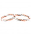 Polello Wedding Ring in Rose Gold and White Gold for Woman - 0