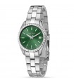 Sector Watch for Women - 240 Time and Date Silver 32mm Green