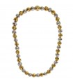 Chimento Necklace - Flower Buds in 18k White Gold and Yellow Gold 45cm - 0