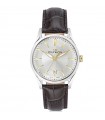 Philip Watch Men's Watch - Sunray Time and Date 39mm Silver Gold - 0