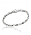 Bracciale Chimento - Stretch Classic in Oro Bianco 18 carati 19cm con Diamante Naturale 0,01 ct