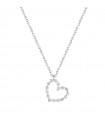 Collana Buonocore - Hope Cuore in Oro Bianco 18 carati con Diamanti Naturali 0,45 ct