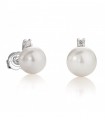 Coscia Earrings Akoya Pearls 7-7,5 mm - in White Gold with Diamonds - 0
