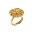 Laura Biagiotti Women's Flower Ring with Crystals - 0