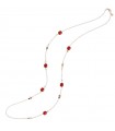 Rossoprezioso Necklace - Mignon Red Instinct Long with Red Elements and Stones