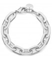 Unoaerre Bracelet for Women - Fashion Jewelery Silver with Flat Oval Chain